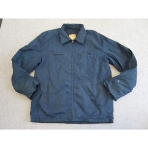 VTG U.S. Navy Utility Jacket Mens 40 Regular Blue Military Work Coat 80s Stencil
